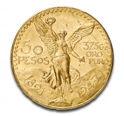 A little exotic: 50 Pesos Mexico 37,48 g gold