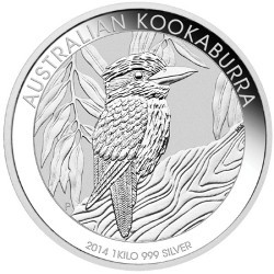 1 kg silver coin Kookaburra 2014 from the Perth Mint/Australia