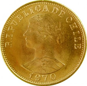 50 Chilean Pesos 9,15g Gold
