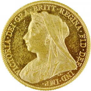 1 Pound Sovereign Victoria Old Head 7,32g Gold