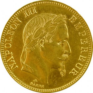 100 French Francs Napoleon III 29,05g Gold