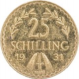 25 Austrian Schilling 5,29g Gold