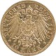 10 Mark Wilhelm II King of Wurttemberg 3,58g Gold