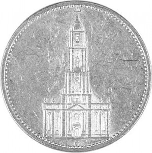 5 Reichsmark Garrison Church 12,5g Silver (1934 - 1939)
