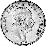 5 Mark Georg King of Saxony 25g Silver (1903, 1904)