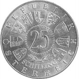 25 Austrian Shilling 10,4g Ag (1955 - 1973)