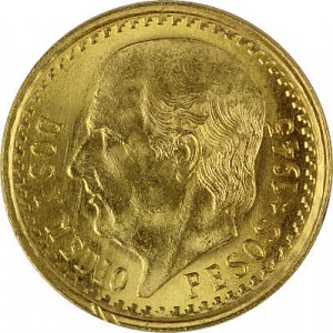 2,5 Mexican Pesos Hildago 1,87g Gold