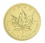 Canadian Maple Leaf 1/20oz Gold