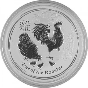 Lunar II Year of the Rooster 1oz Silver - 2017