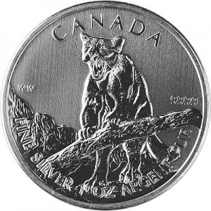 Canadian Wildlife Cougar 1oz Silver - 2012