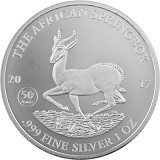 Africa Gabon Springbok 1oz Silver - 2017