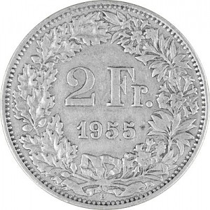 2 Swiss Franc 8,35g Silver (1874 - 1967)