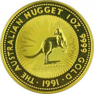 Australian Kangaroo 1oz Gold - 1991