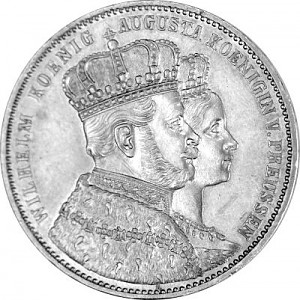 Krönungsthaler Preußen 1861 - 16,67g Silver