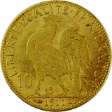 10 French Francs Marianne 2,9g Gold