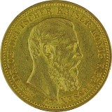 20 Mark Emperor Friedrich III of Prussia 7,16g Gold