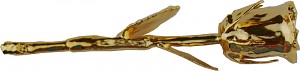 'Gold Rose' 24 carat gold plated rose design object
