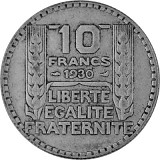 10 Franc France 6,8g Silver (1929 - 1939)