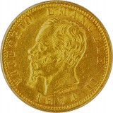 20 Lire Vittorio Emanuele II 5,81g Gold 1861 - 1878