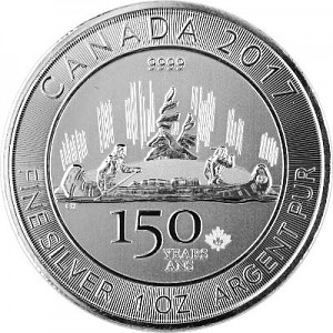 Canada 150 Years Voyageur 1oz Silver - 2017