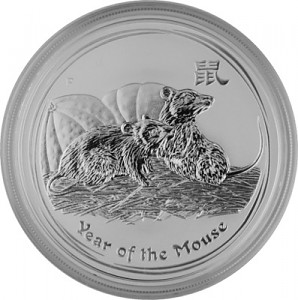 Lunar II Year of the Mouse 1oz Silver - 2008
