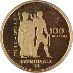 100 Dollar Kanada Olympic 1/2oz Gold Proof Coin - without box
