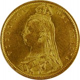 1/2 Pound Sovereign Victoria Crown 3,66g Gold