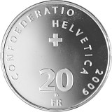 20 Swiss Franc Gedenkmünze 16,7g Silver (seit 1991)
