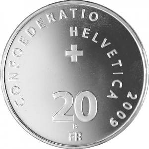 20 Swiss Franc Gedenkmünze 16,7g Silver (seit 1991)