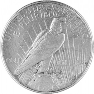 1 US Peace Dollar24,05g Silver - 1921-1928,1934,1935