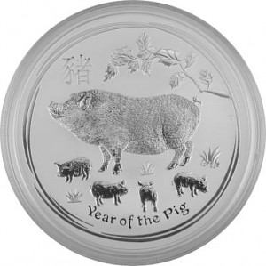 Lunar II Year of the Pig 10oz Silver - 2019