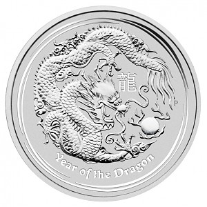 Lunar II Year of the Dragon 2oz Silver - 2012
