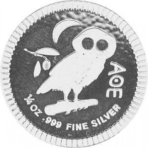 Niue Athenian Owl 1/4oz Silver - 2019