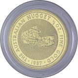 Australian Kangaroo/Nugget 1/2oz Gold - 1987