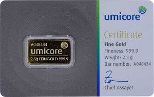 Gold Bar 2,5g - Umicore 