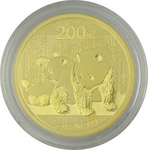 Chinese Panda 1/2oz Gold - 2010