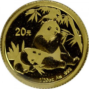Chinese Panda 1/20oz Gold - 2007