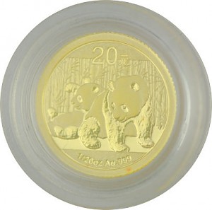 Chinese Panda 1/20oz Gold - 2010 B-Stock