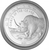 Giants of the Ice Age - Wolly Rhino 1oz Silver – 2021