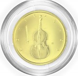 50 Euro musical instruments Double Bass 1/4 oz Gold - 2018 
