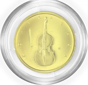 50 Euro musical instruments Double Bass 1/4 oz Gold - 2018 