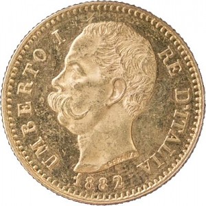 20 Lire Umberto I 5,81g Gold