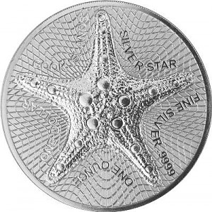 Cook Islands starfish 1oz Silver - 2021