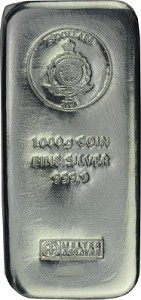 Niue Argor Heraeus Coin Bar 1kg Silver