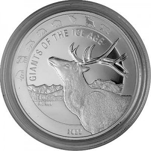 Giants of the Ice Age - Reindeer 1oz Silver - 2022
