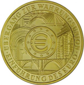 200 Euro 1oz Gold  2002 Introduction of the Euro - B-Stock