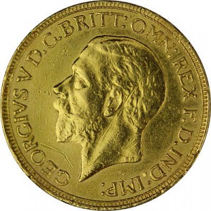 1 Pound Sovereign George V 7,32g Gold B-Stock