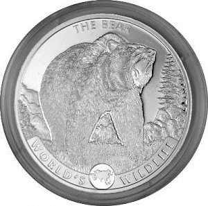 Congo World's Wildlife - Bear 1oz Silver - 2022