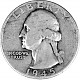 ¼ US-Dollar Washington 5,58g Silver - 1945