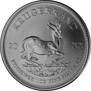Krugerrand 1oz Silver - 2022 (Standard Taxation)